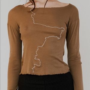 Baserange Gerrymandered Long Sleeve - Ande Brown